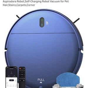 Self-Charging Robot Vacuum in Blue